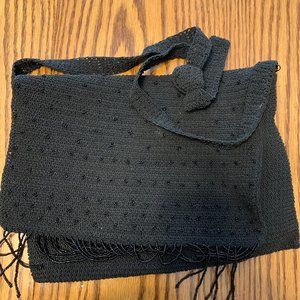 Black Carlo DiSant Crocheted Purse